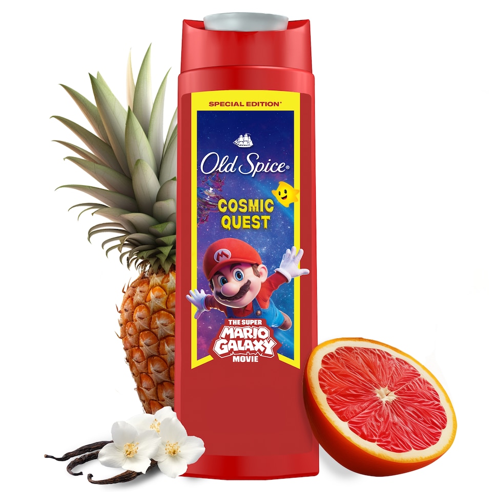 obrázok 1 z Old Spice Super Mario Special Edition 3 V 1 Sprchový Gél A Šampón 400 ml