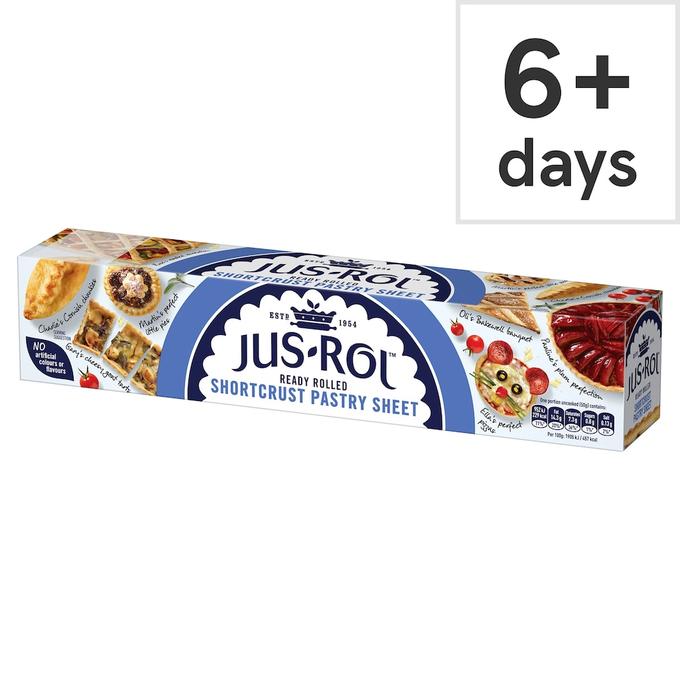 Jus-Rol Ready Rolled Shortcrust Pastry Sheet 320g