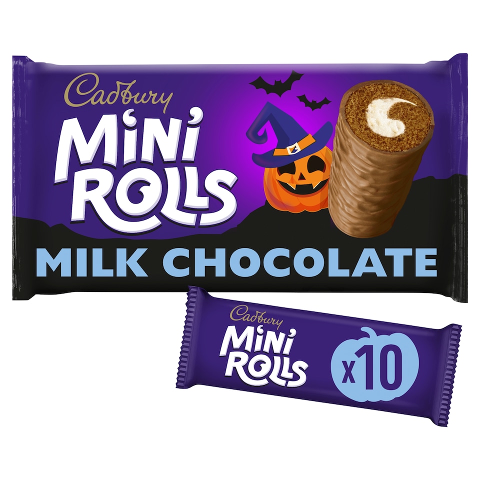 Cadbury Milk Chocolate Mini Roll Cakes 10 Pack