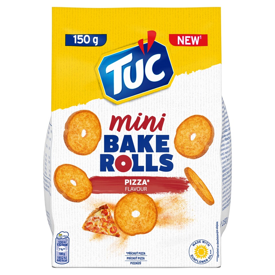 Tuc Mini Bake Rolls Pizza Flavor 150 g