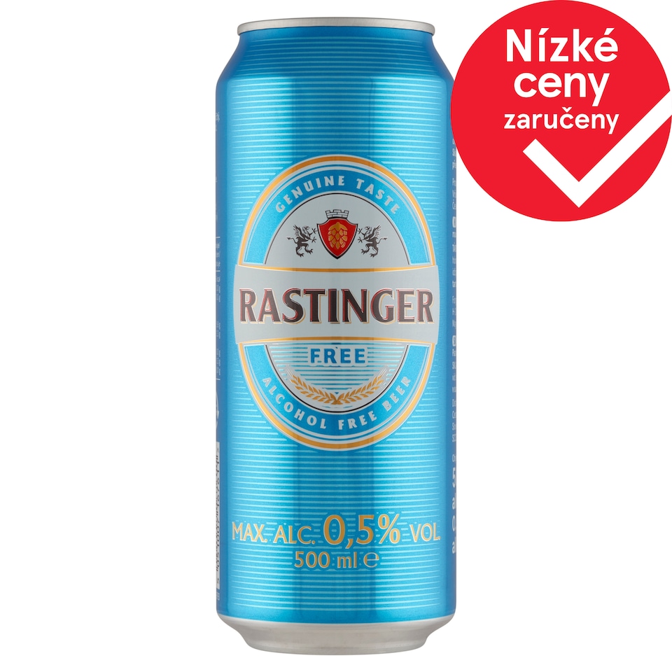 Rastinger Nealkoholické pivo světlé 500ml