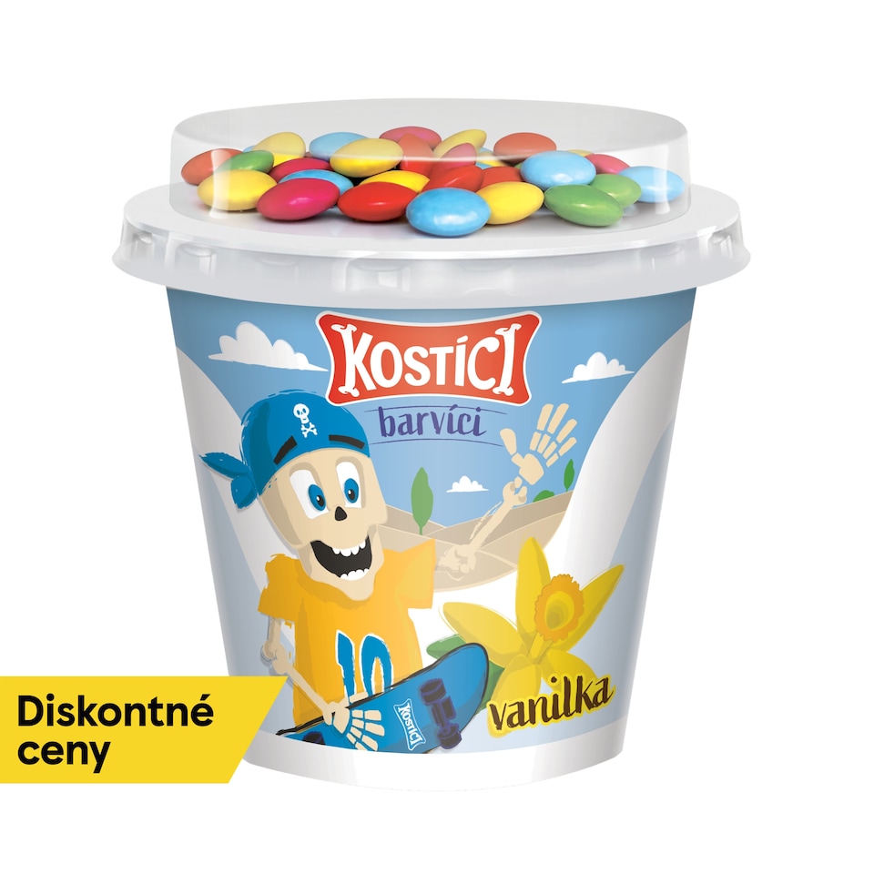 KOSTÍCI Barvíci (vanilkový jogurt a čokoládové dražé) 109g