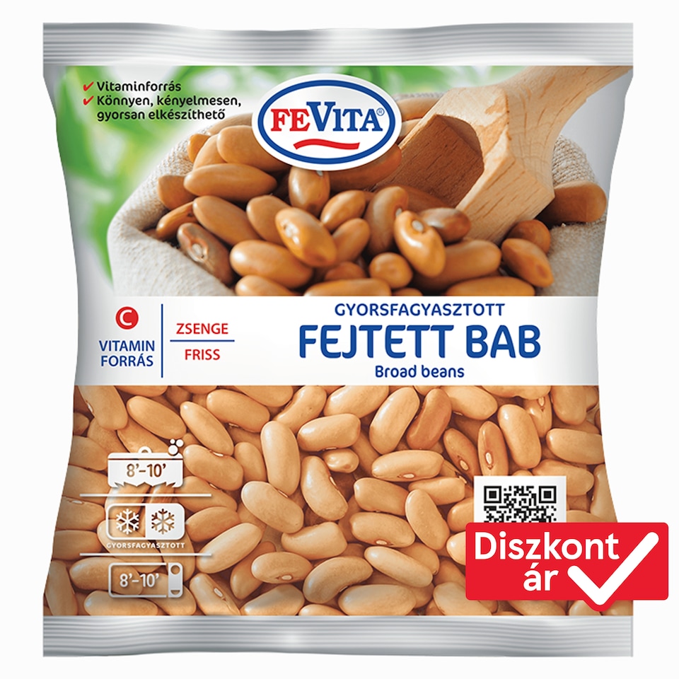 FeVita Quick-Frozen Fresh Broad Beans 450 g