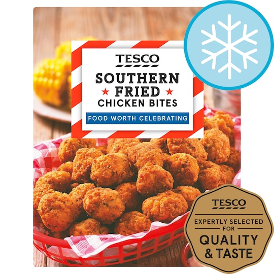 Tesco Southern Fried Chicken Bites 500G Tesco Groceries