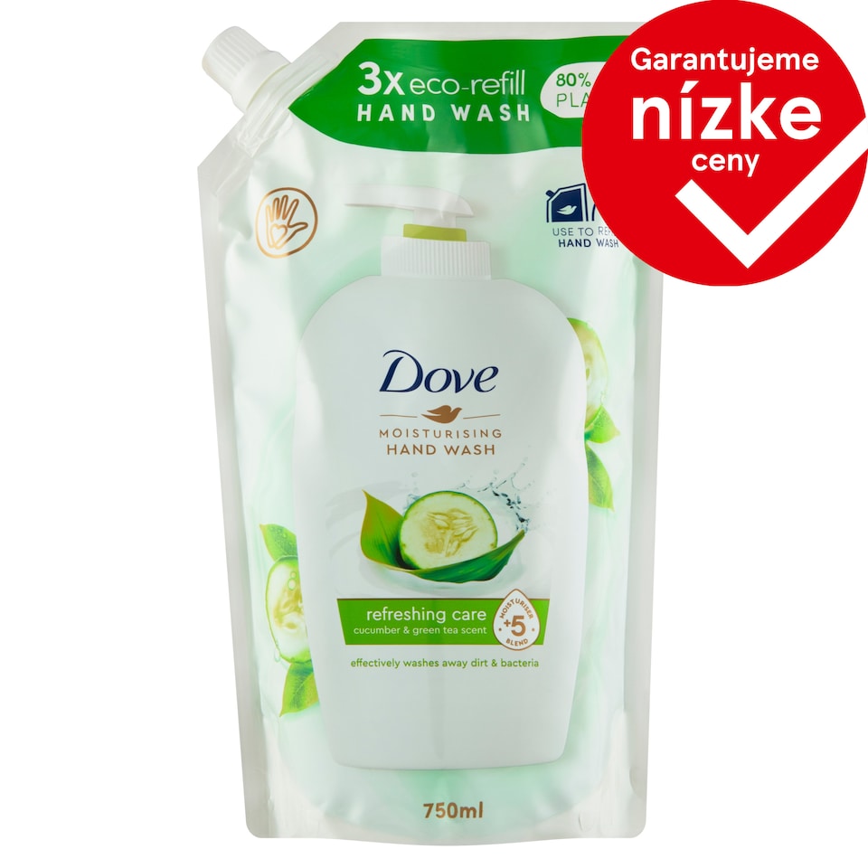obrázok 1 z Dove tekuté mydlo Refreshing Care náhradná náplň 750 ml