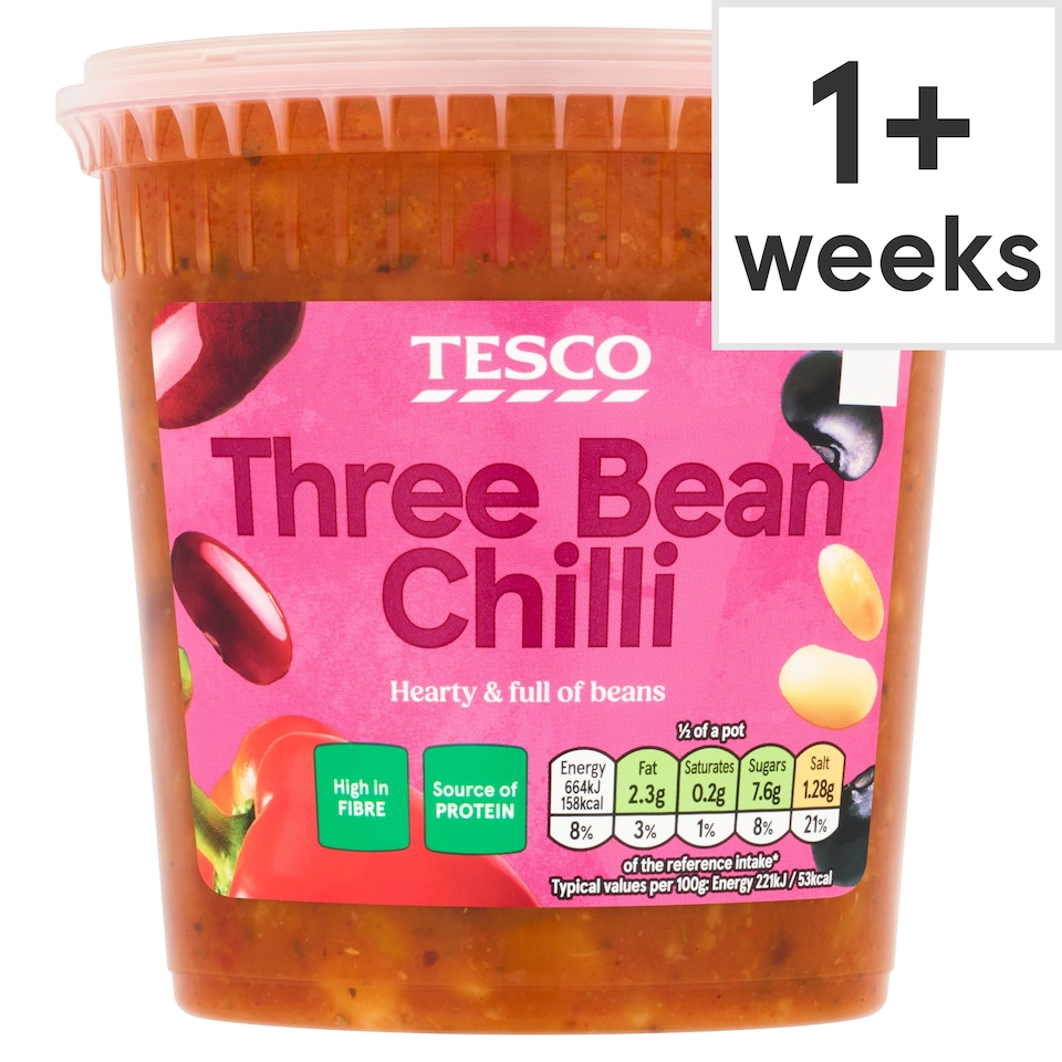 Tesco Three Bean Chilli 600g