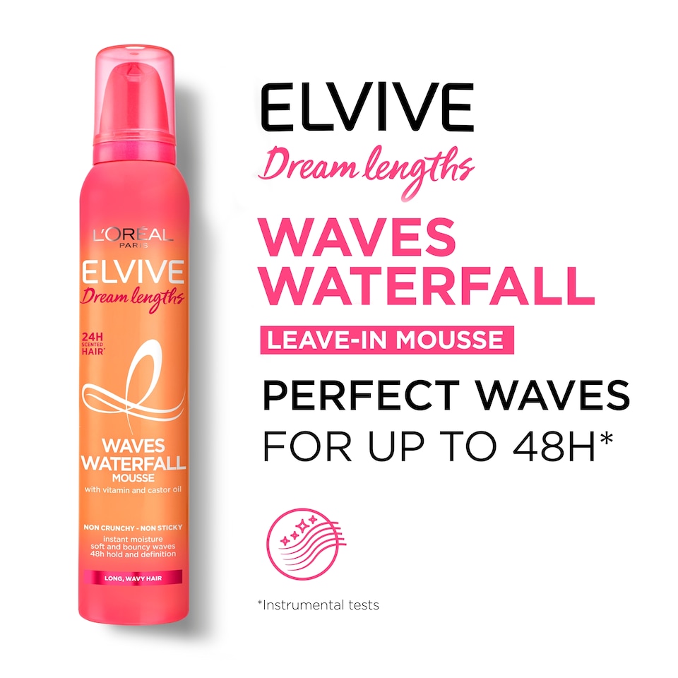 image 1 of L'Oreal Paris Elvive Dream Lengths Waves Waterfall Mousse 200ml
