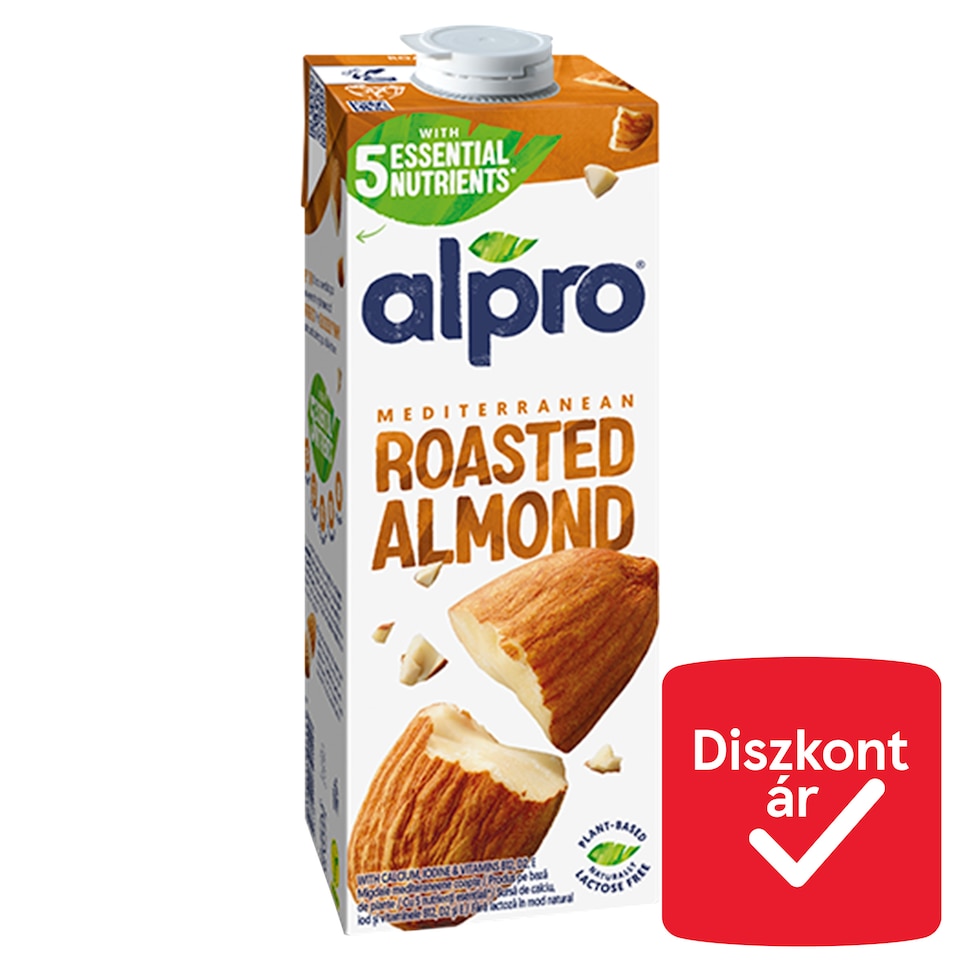 Alpro UHT Almond Drink with Added Calcium, Iodine, Vitamins B12, D2, E 1 l