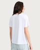 image 3 of F&F V Neck Short Sleeved T-Shirt in White