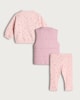 image 2 of F&F Baby 3-Piece Floral Print Set in Pink