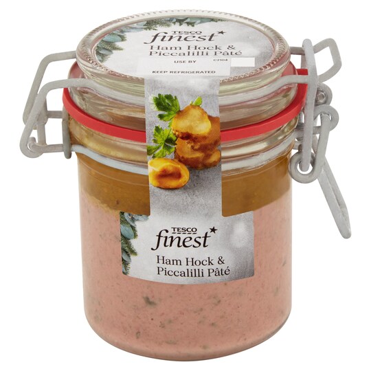 Tesco Finest Ham Hock & Piccalilli Pate 125G Tesco Groceries