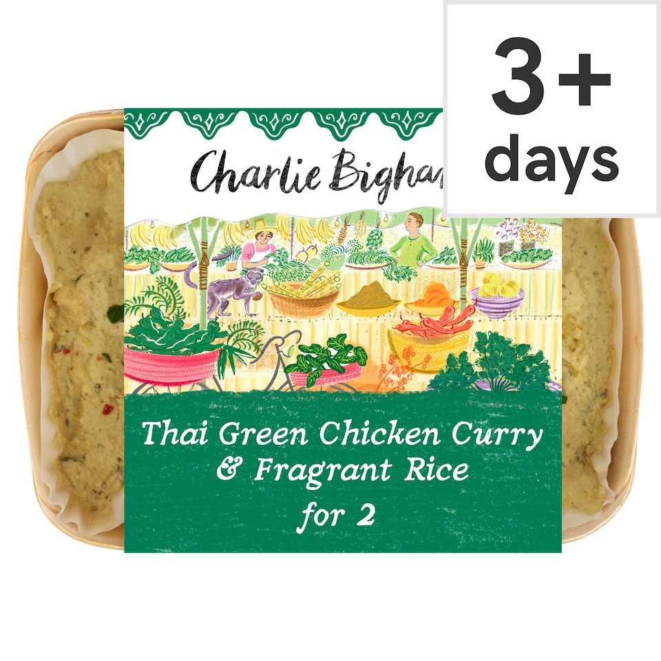Charlie Bigham's Thai Green Chicken Curry & Fragrant Rice 805G
