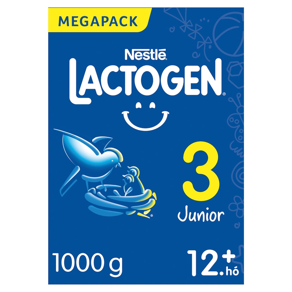 Lactogen 3 Junior Tejalapú anyatej-kiegészítő tápszer 12. hó+ 1000 g  1. kép