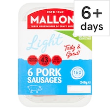Mallon's Low Fat Gluten Free Sausages 240G