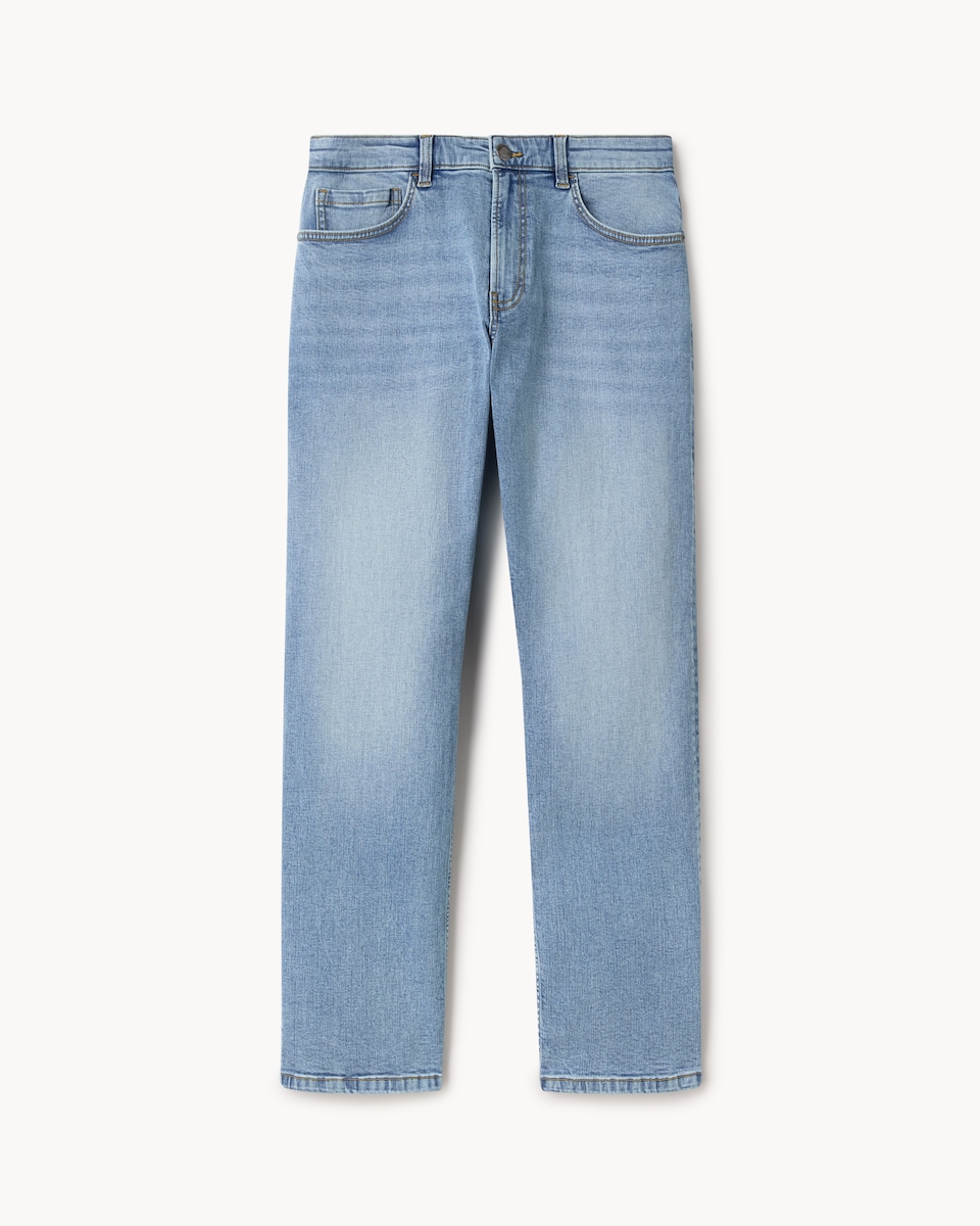 image 1 of F&F Relaxed Leg FREEFIT® Jeans in Blue