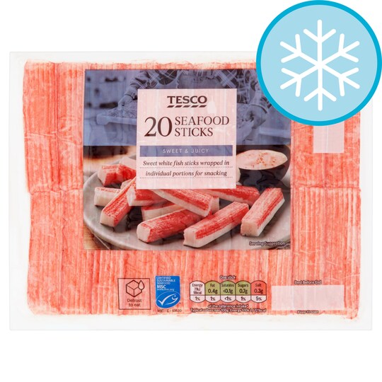 Tesco 20 Seafood Sticks 290G Tesco Groceries