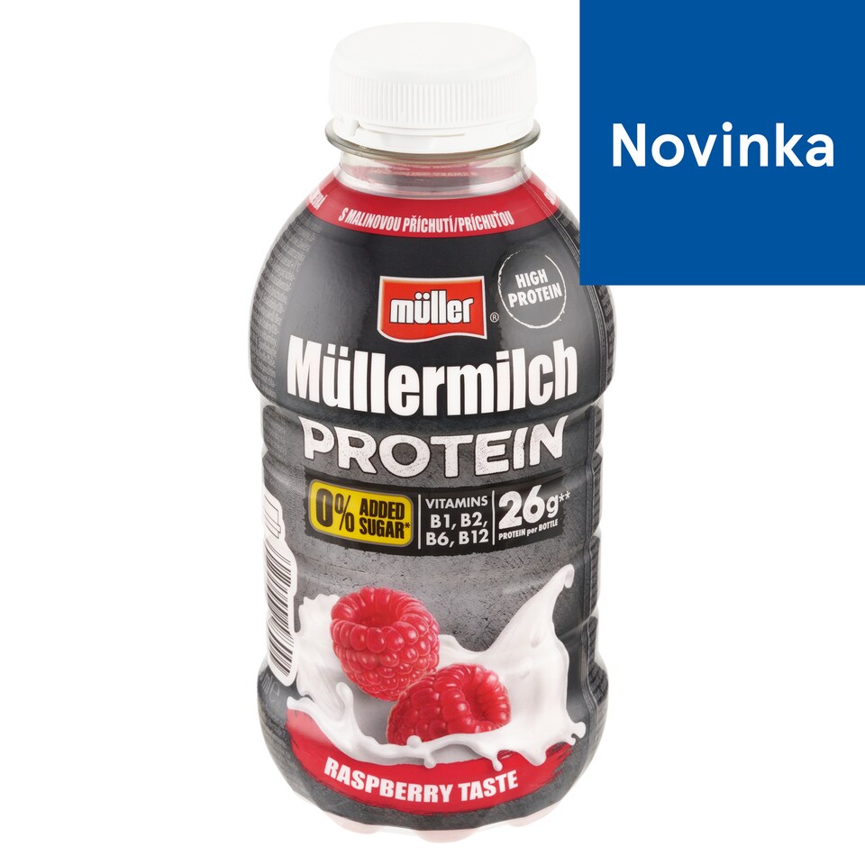 image 1 of Müller Müllermilch Protein Milk Drink with Raspberry Taste 400 g