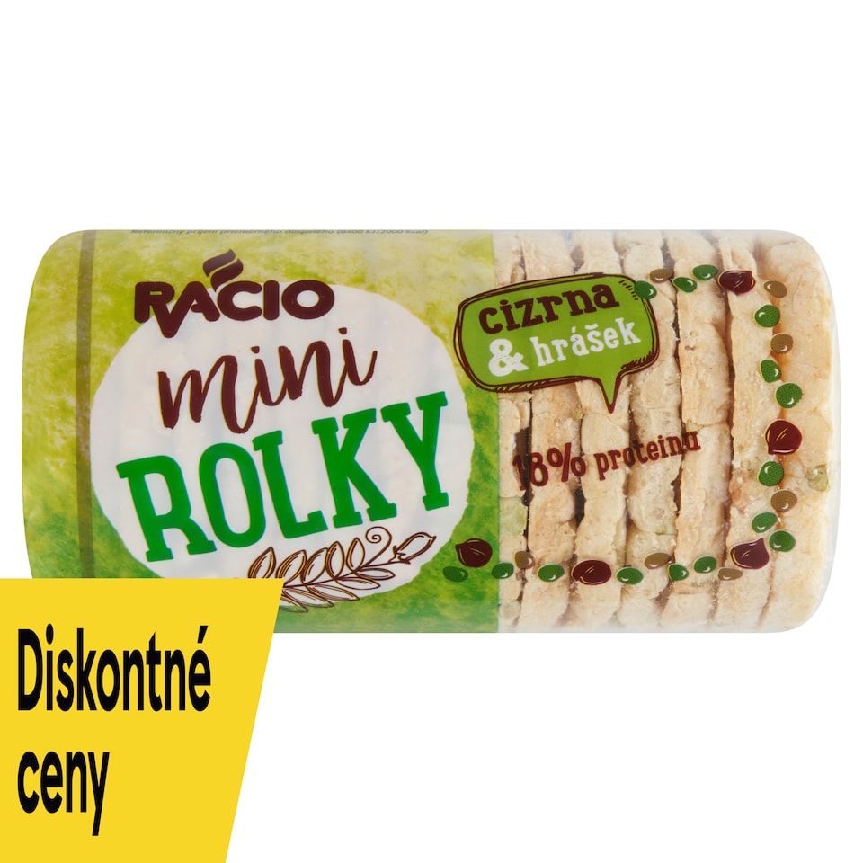 obrázok 1 z Racio Mini rolky chlebíčky cícerové s hráškom 44 g