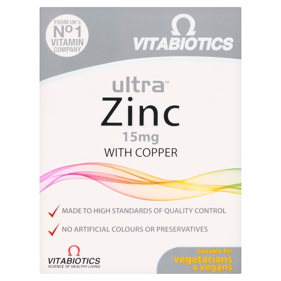 Vitabiotics Ultra Zinc Tablets 15mg with Copper 60s