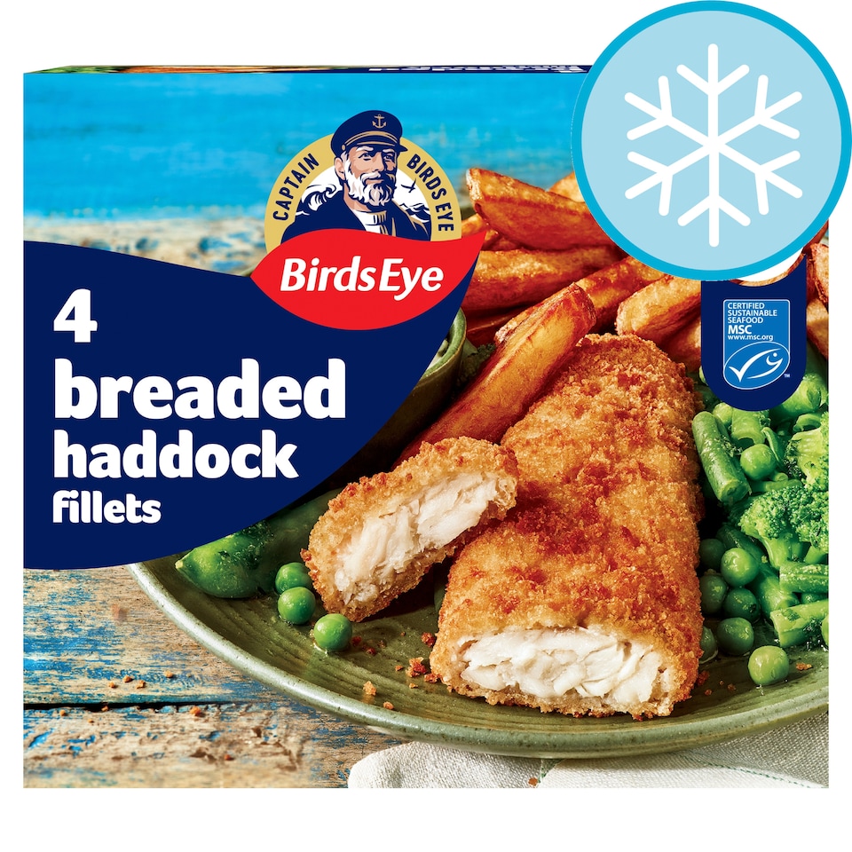 image 1 of Birds Eye 4 Breaded Haddock Fillets 400g