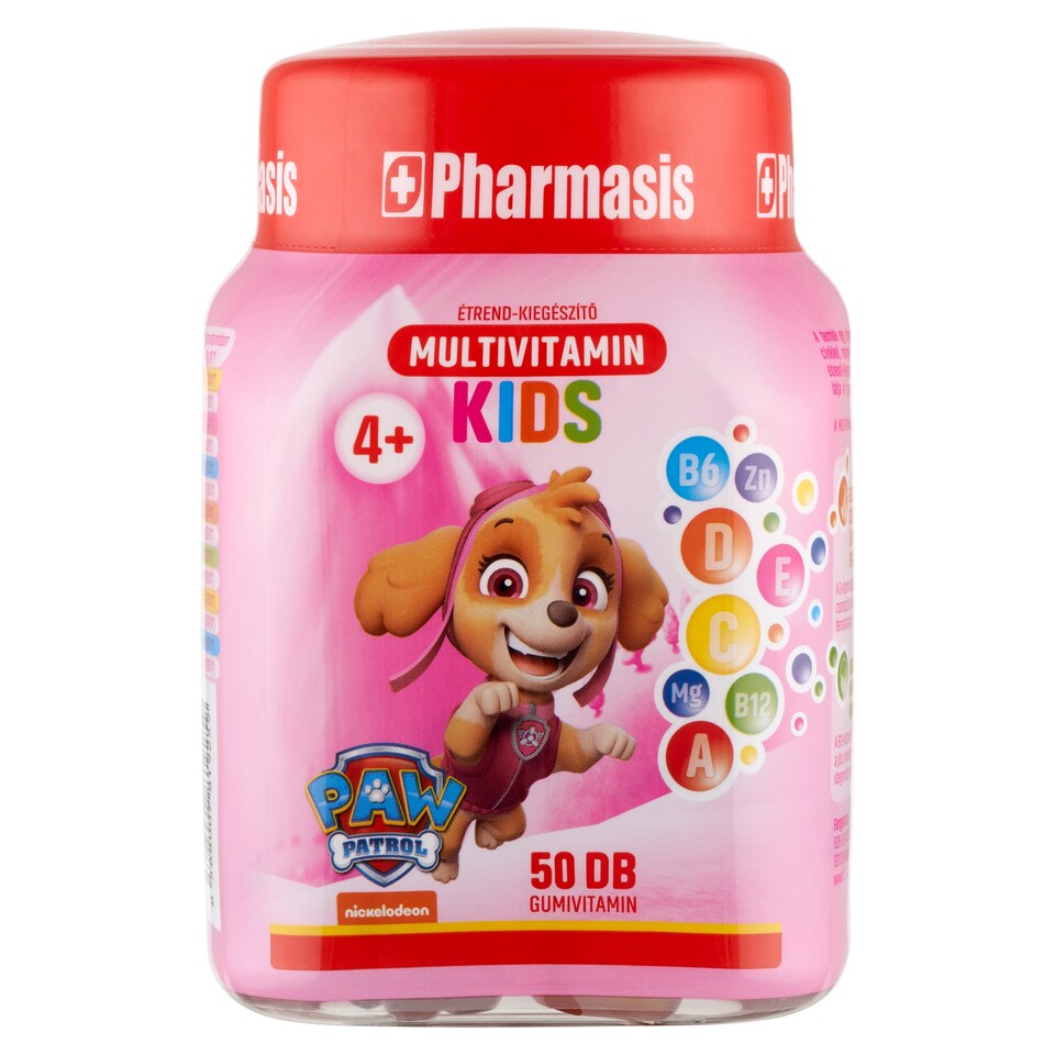 Pharmasis Kids Multivitamin étrend-kiegészítő gumivitamin 4+ 50 x 5 g (250 g)
