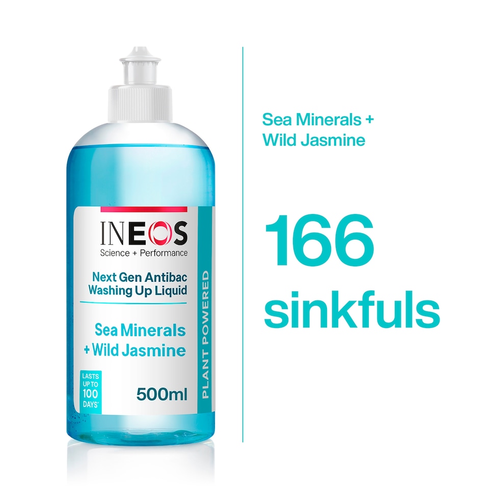 image 1 of INEOS Antibac Washing Up Liquid Sea Minerals + Wild Jasmine 500mL