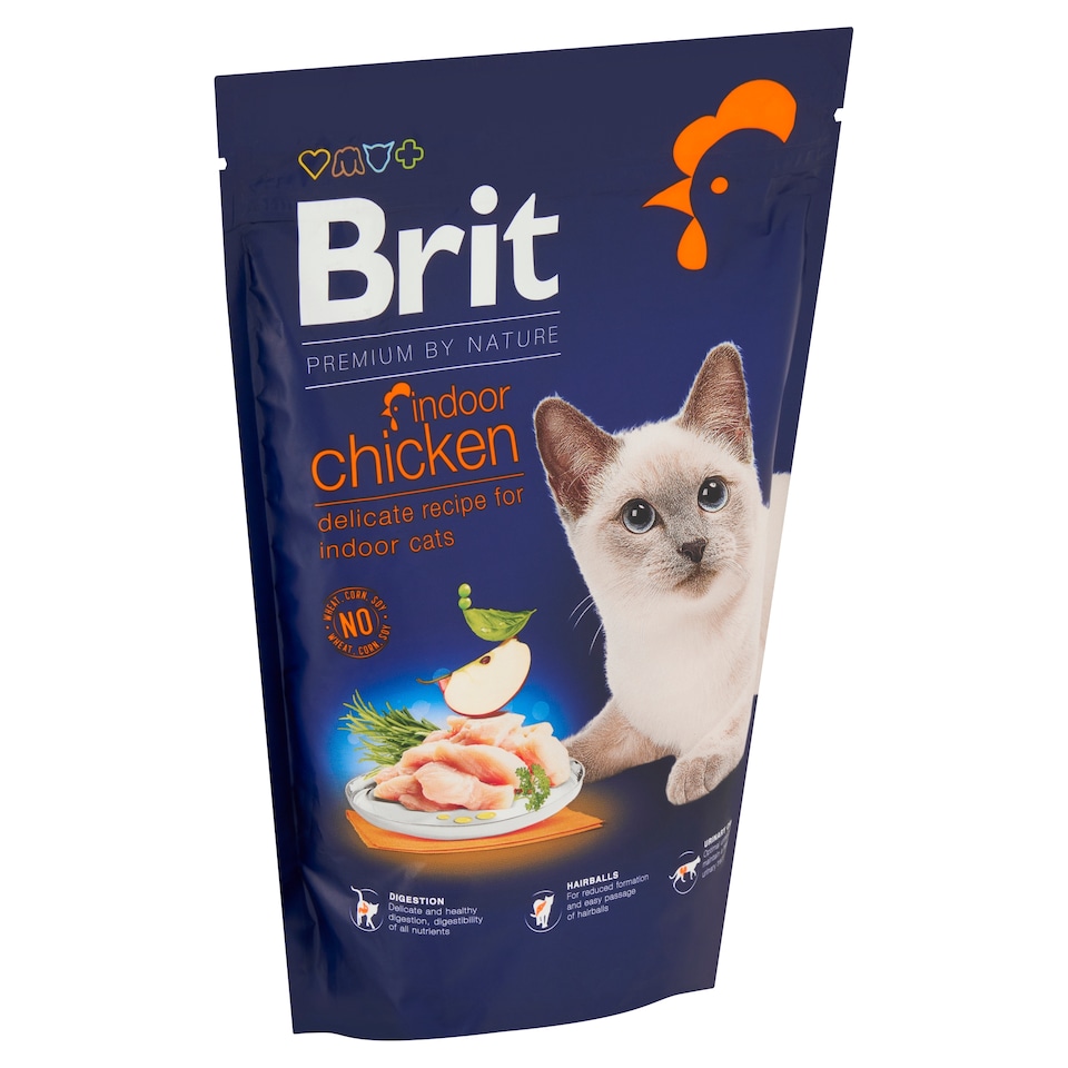 Obrázek 1 pro produkt Brit Premium by Nature Indoor Chicken kompletní krmivo pro kočky 800g
