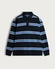 image 5 of F&F Pure Cotton Striped Long Sleeved Rugby Polo Shirt in Navy