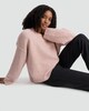 image 1 of F&F Speckled Knit Jumper with Wool in Pink