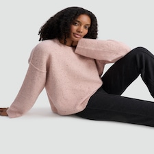 F&F Speckled Knit Jumper with Wool in Pink