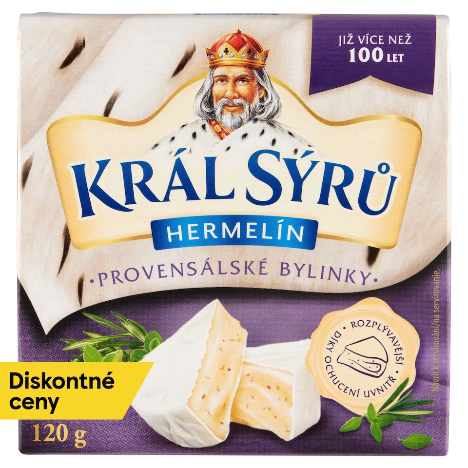 obrázok 1 z Král Sýrů Hermelín s provensálskym korením 120 g