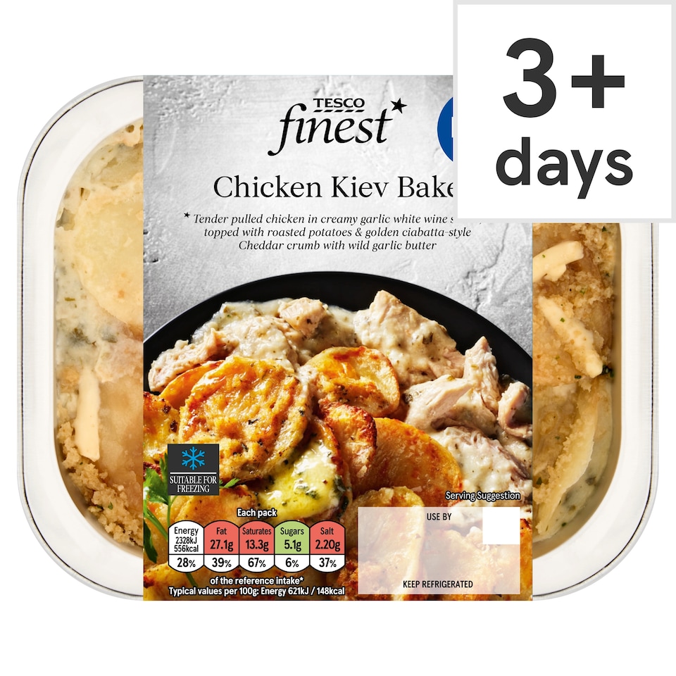 Tesco Finest Chicken Kiev Bake 400g 