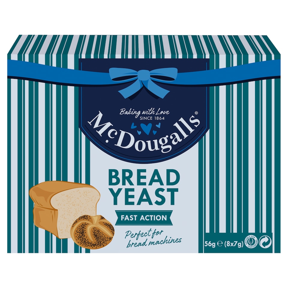 Mcdougalls Fast Action Dried Yeast 8X7g
