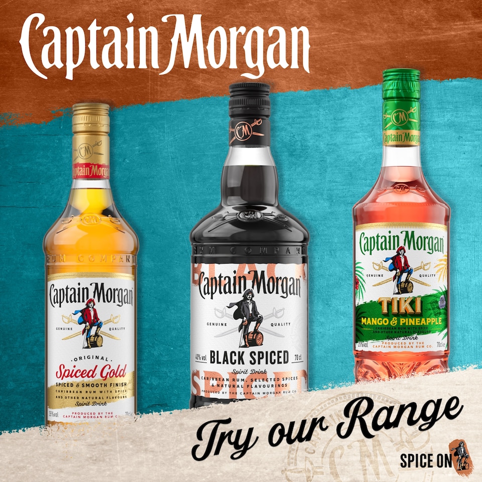 image 1 of Captain Morgan Tiki Mango & Pineapple Rum Based Spirit 25% 70Cl 