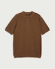 image 4 of F&F Pure Cotton Knitted Polo Shirt in Brown