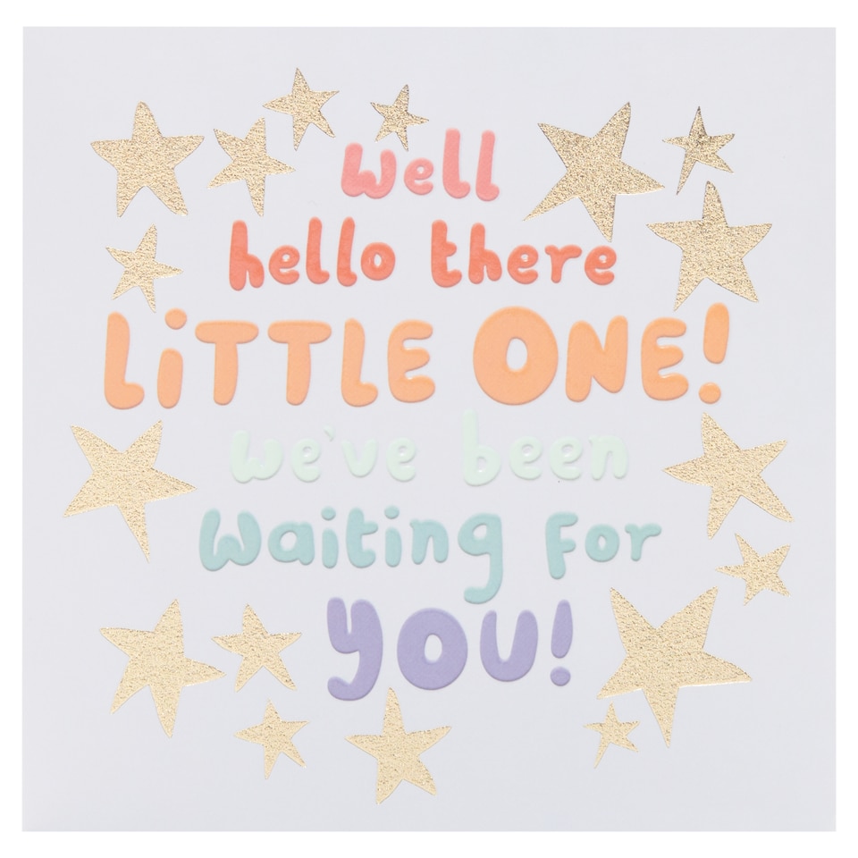 Pigment Productions New Baby Card Well Hello There Little One!