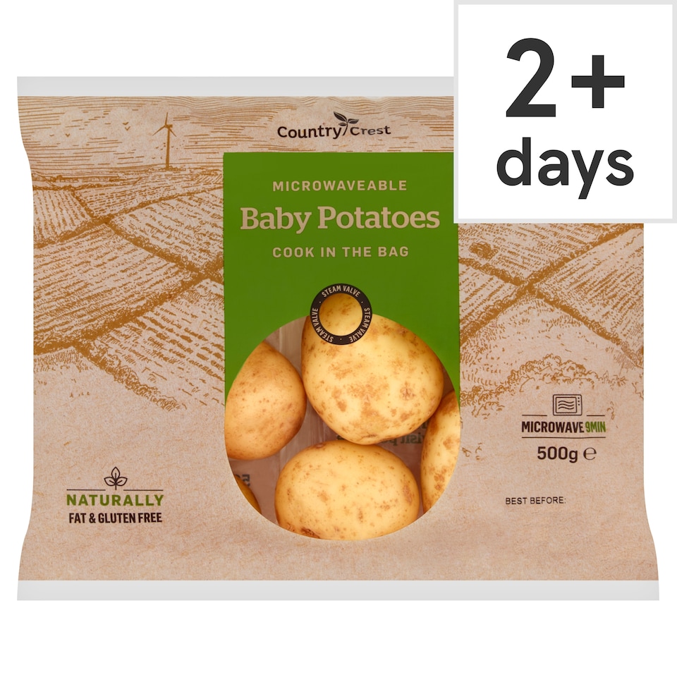 Country Crest Microwaveable Baby Potatoes 500G