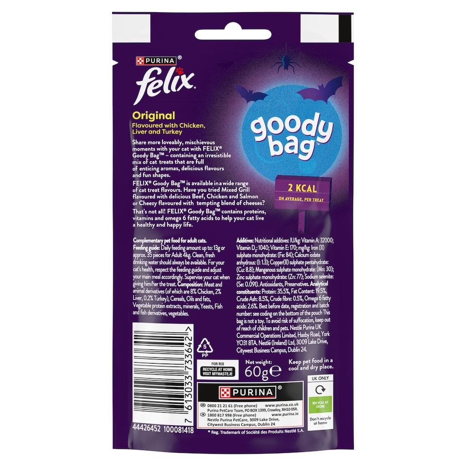image 1 of Felix Goody Bag Cat Treats Original Mix 60G