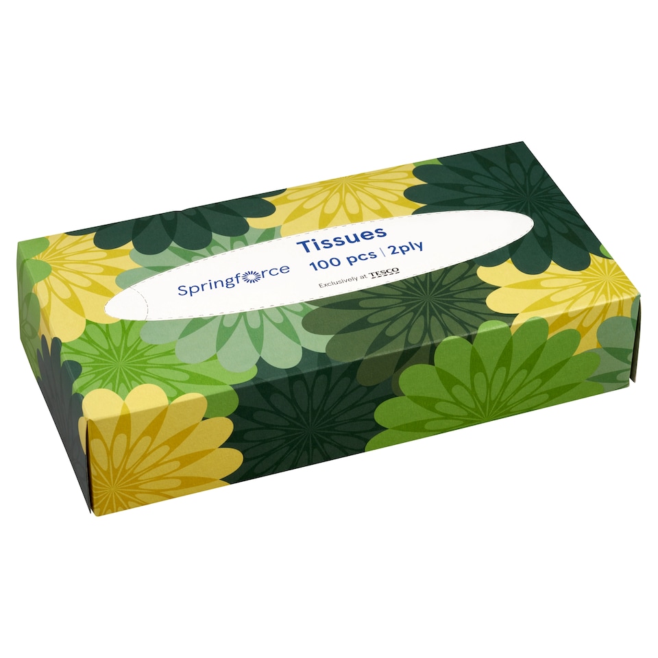 image 1 of Springforce Tissues 2 Ply 100 pcs