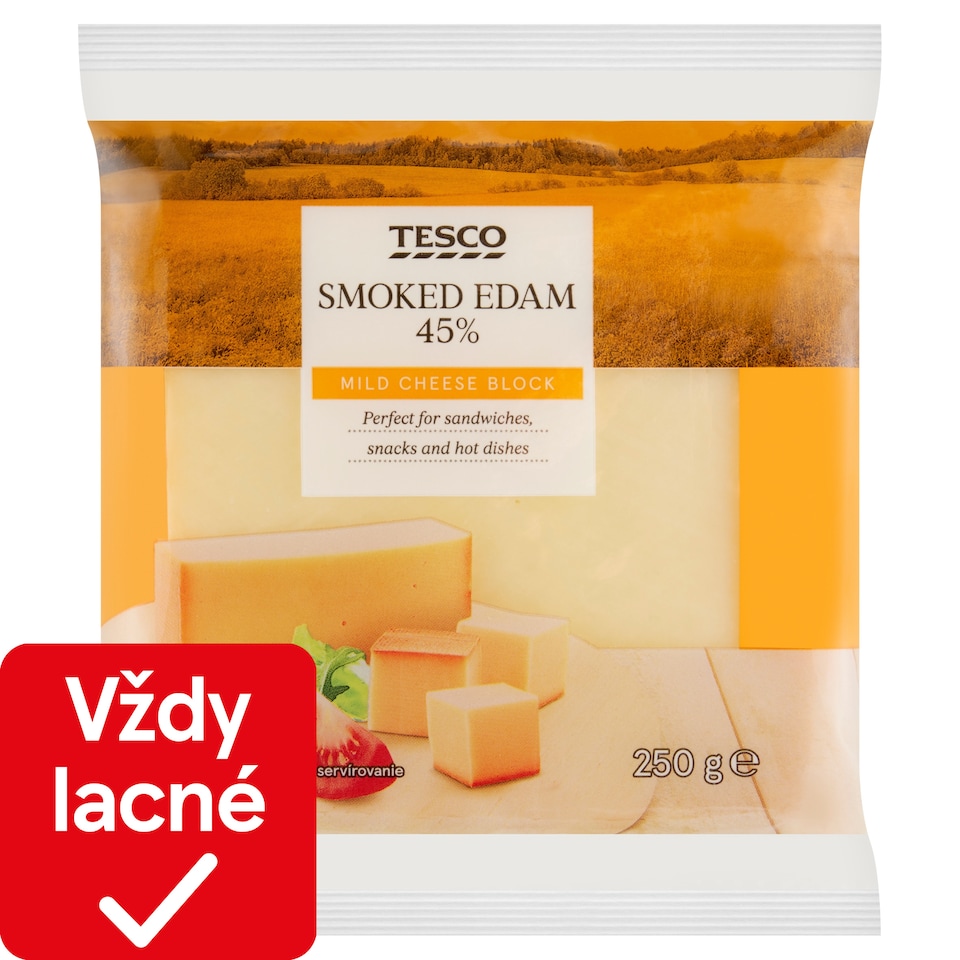 Tesco Eidam 45% údený 250 g