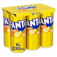 Fanta Lemon Soft Drink 6x330ml