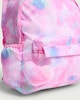 image 2 of F&F Girls Ombre Print Fluffy Heart Charm Backpack in Pink