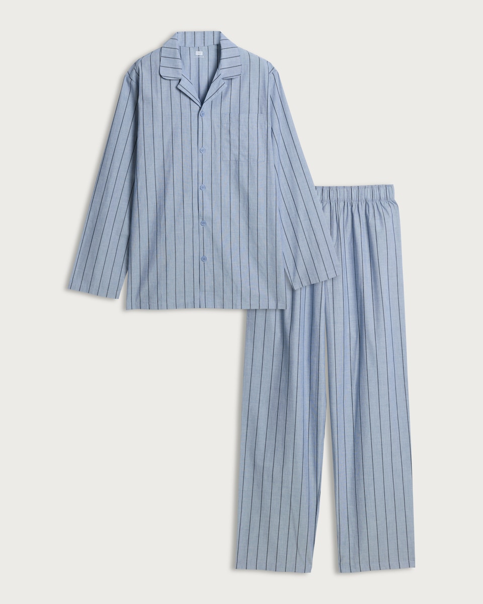 image 1 of F&F Pure Cotton Stripe Print Pyjama Set in Multi
