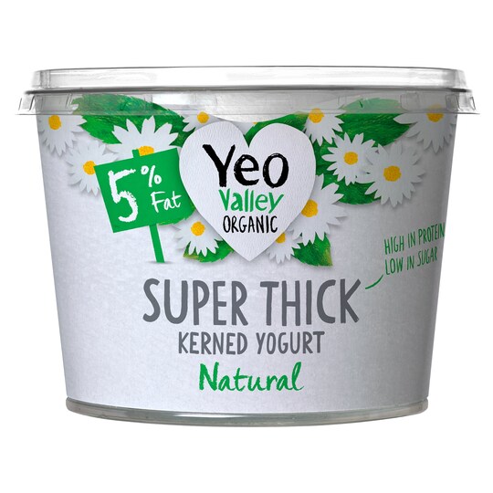 Yeo Valley Organic Super Thick Natural Yogurt 450G Tesco Groceries