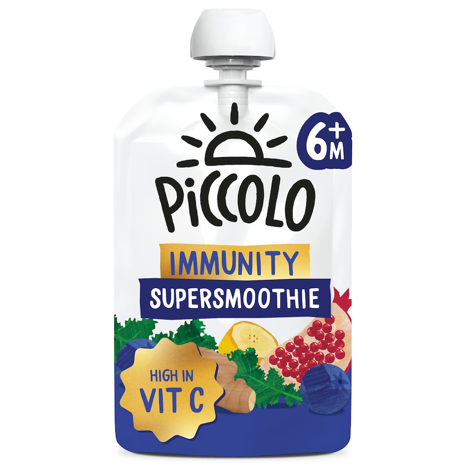 Piccolo Baby Organic Immunity Supersmoothie - Blueberry Glow with Kale 90g