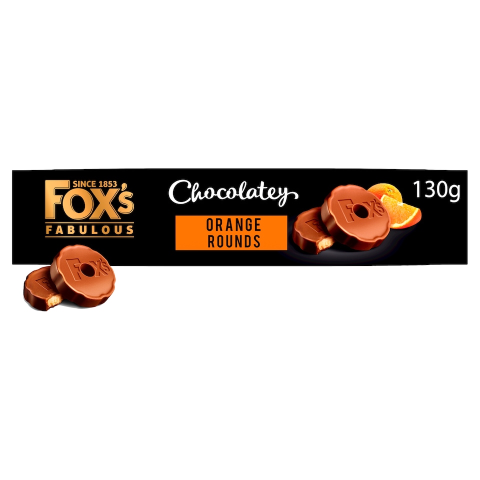 image 1 of Fox's Biscuits Chocolatey Orange Rounds 130G