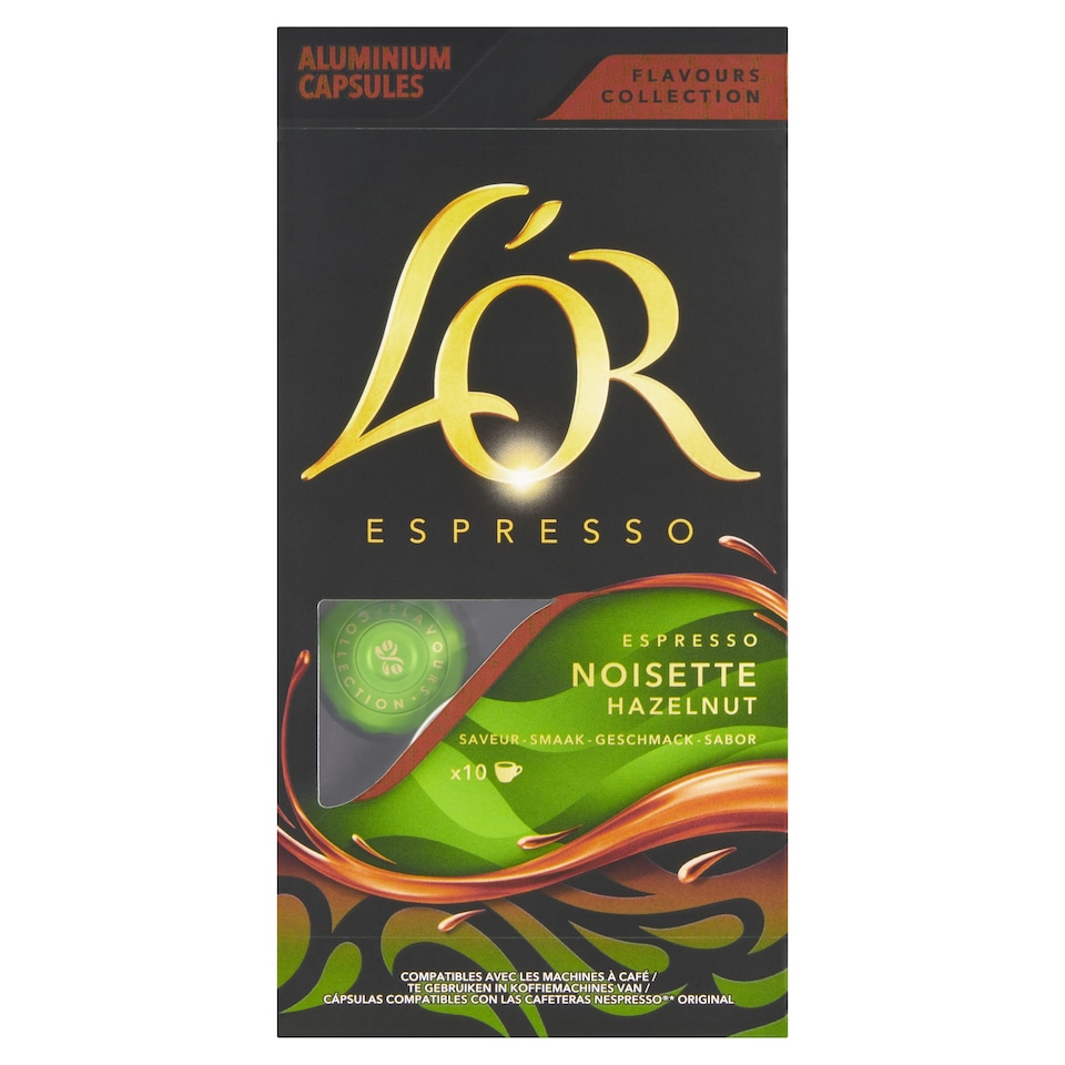 image 1 of L'OR Espresso Noisette Hazelnut pražená mletá káva s oříškovým aroma v kapslích 10 ks 52g