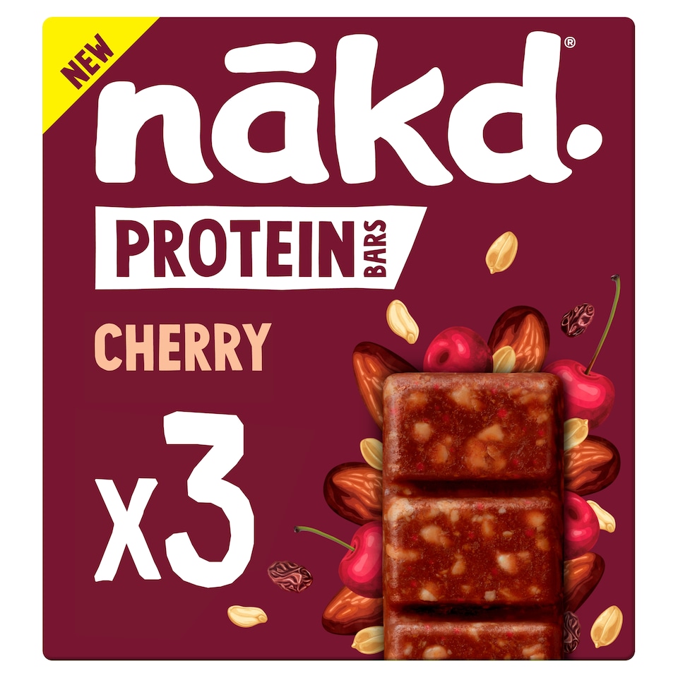 image 1 of Nakd Protein Bars Cherry 3 x 45g
