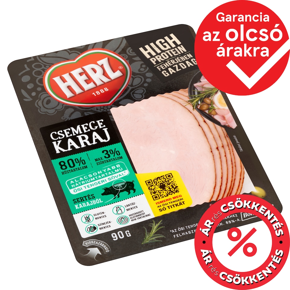 HERZ szeletelt csemege karaj 90 g