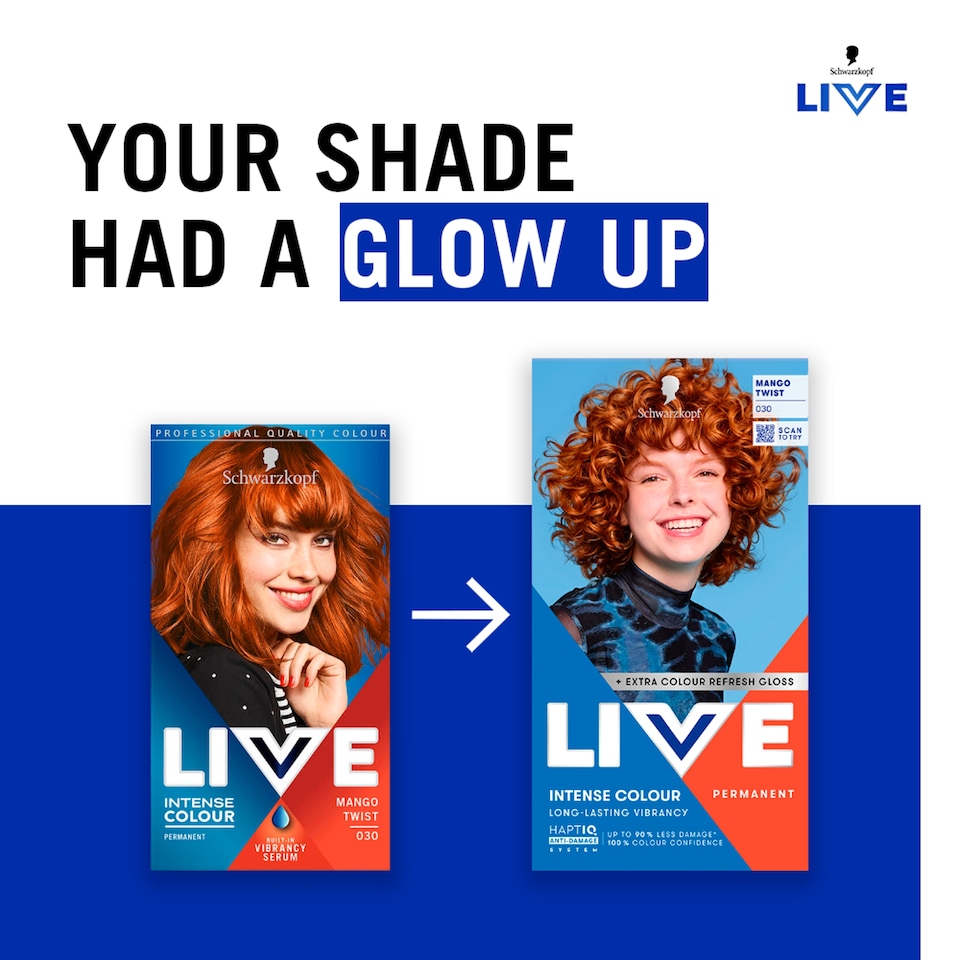 image 1 of Schwarzkopf LIVE Intense Colour 030 Mango Twist Permanent Hair Dye